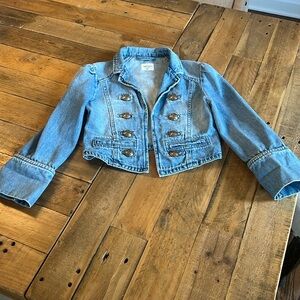 Gap Kids girls denim military style jacket Size small